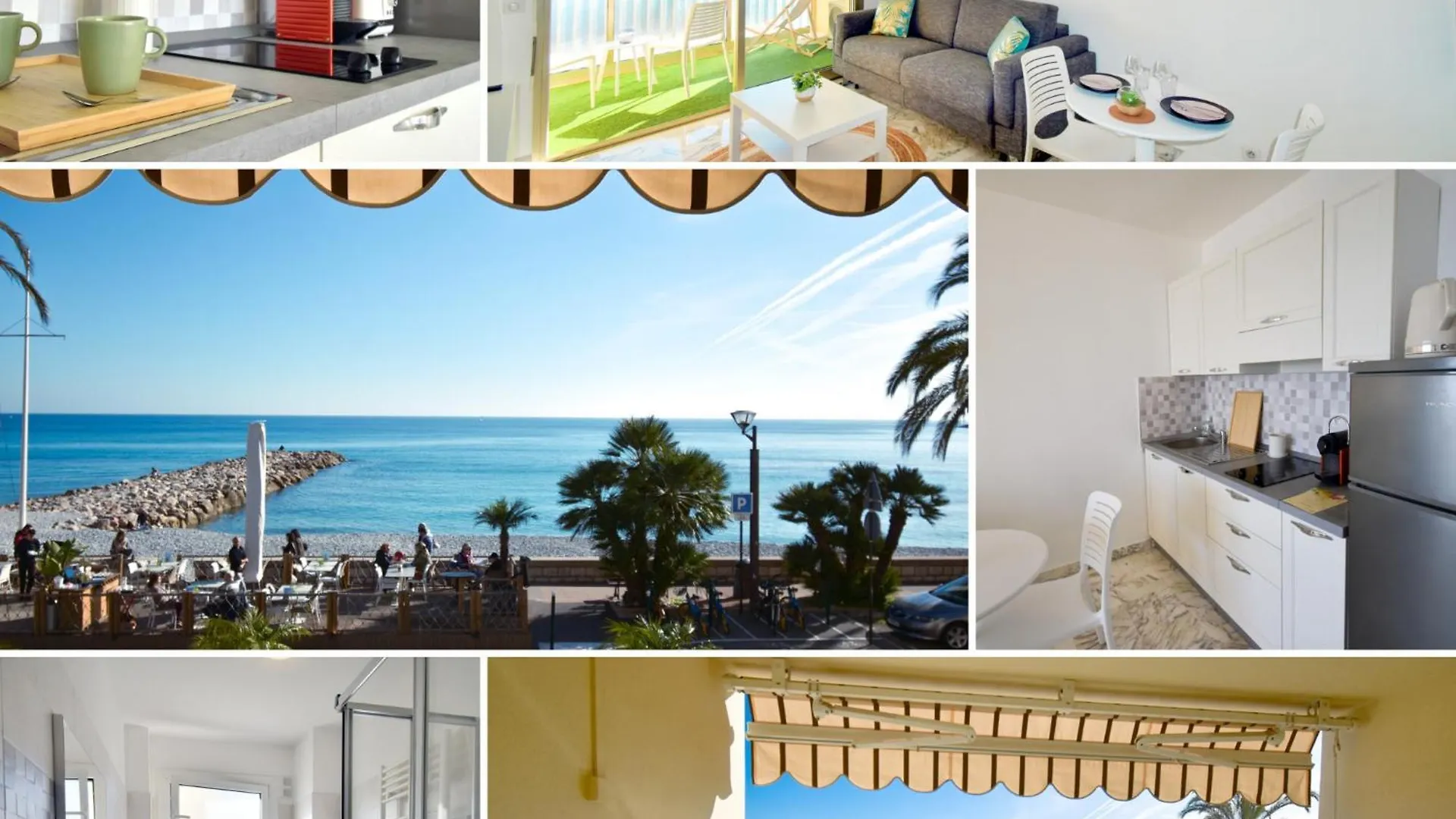 Le Cap Bleu - Emplacement Vue Exceptionnelle - Front De Mer 로퀴에브륀캡마르탱 아파트